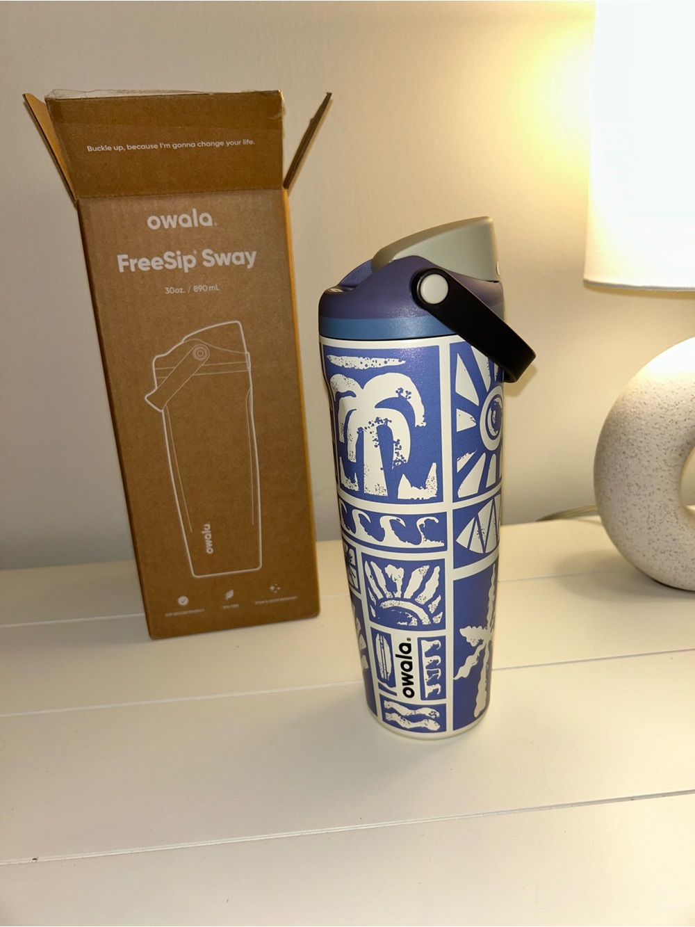 Owala Vintage Surf Birthday Bash FreeSip Sway Insulated Bottle 30 oz